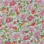 Leafy flowers pink and red