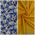 Blue flowers and saffron